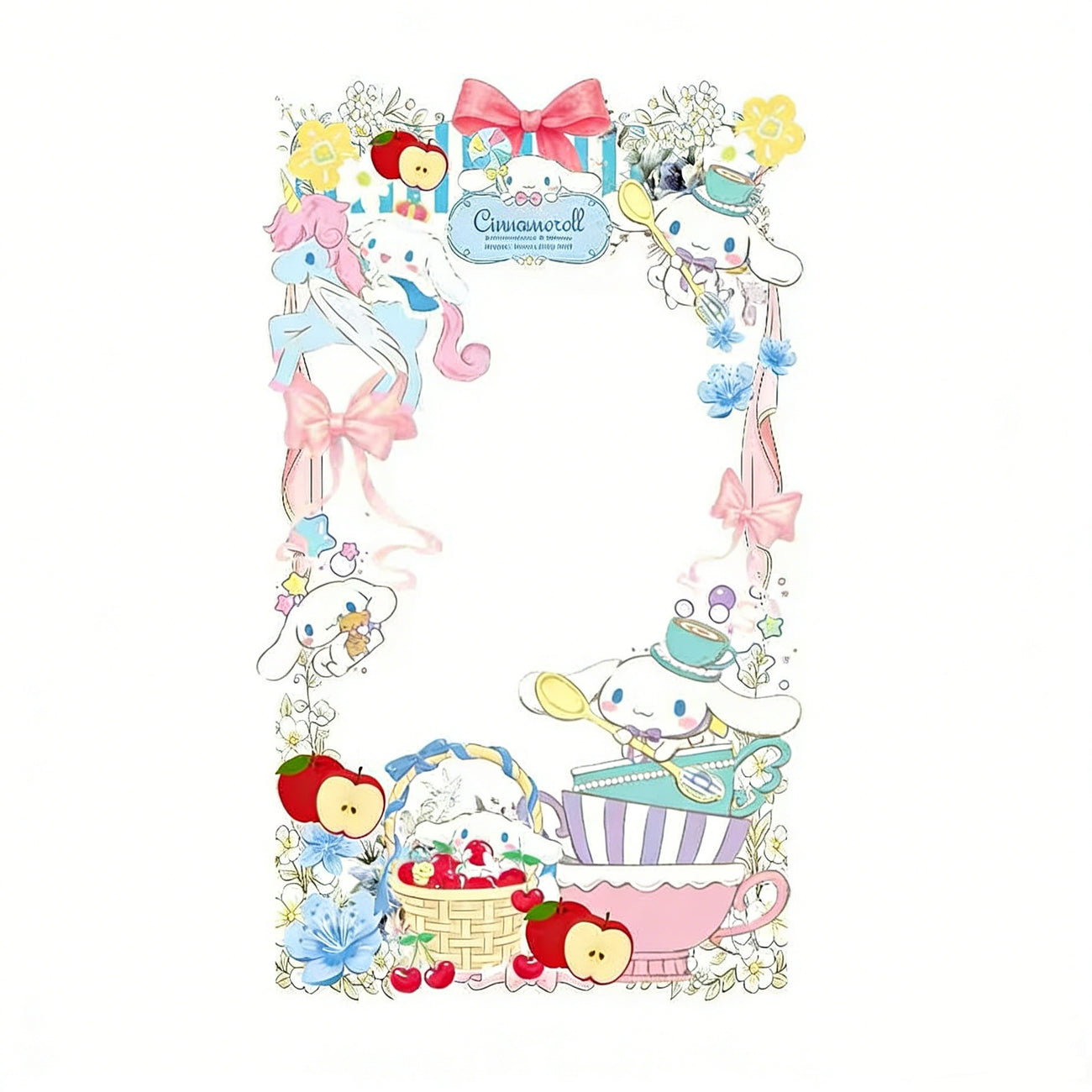Cinnamoroll Blue Sky Flower Basket Party Set A5 - Image 2