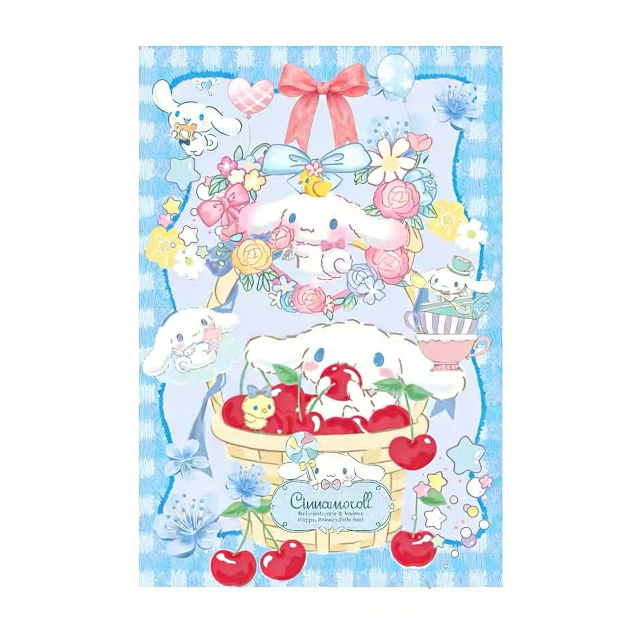 Cinnamoroll Blue Sky Flower Basket Party Set A5