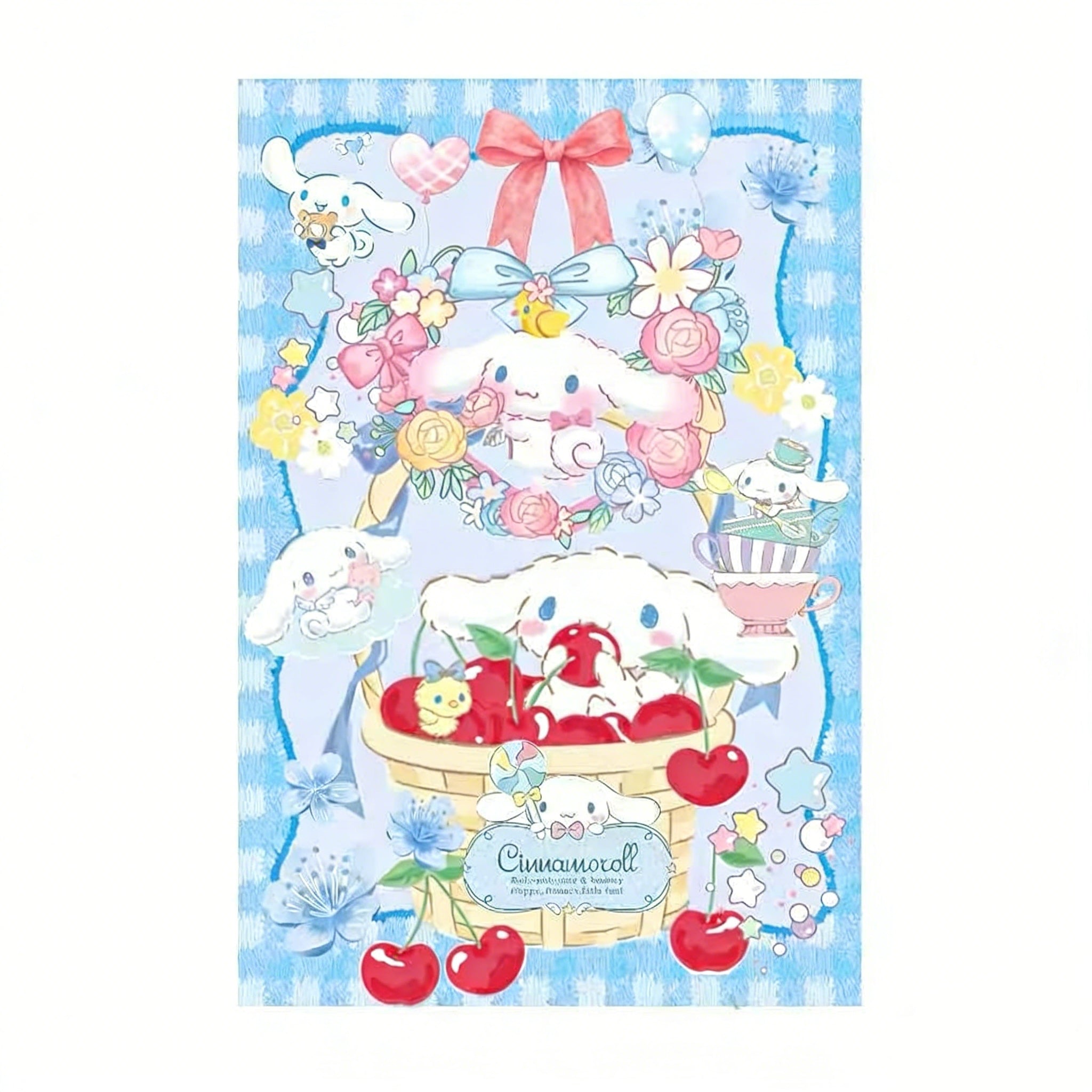 Cinnamoroll Blue Sky Flower Basket Party Set A5